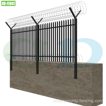 Galvanized and Powder Coated W Type Palisade Fence